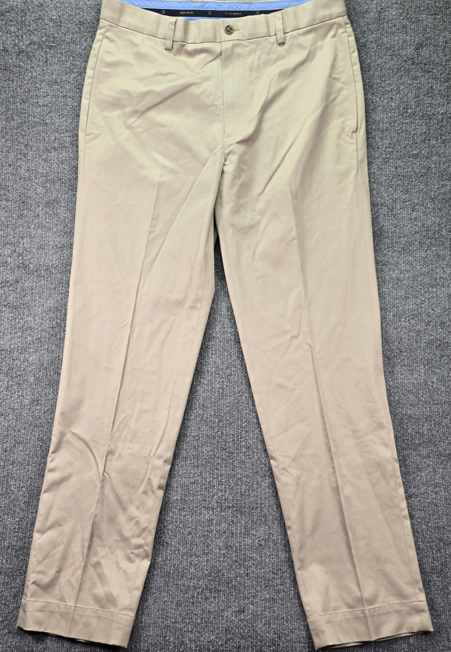 Brooks Brothers Pants Mens 34x32 (33x32) Khaki Clark Fit Advantage Chino Stretch